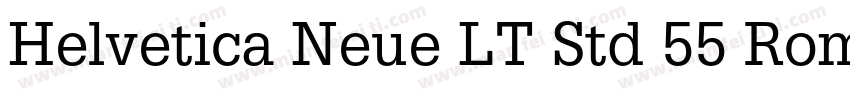 Helvetica Neue LT Std 55 Roman字体转换